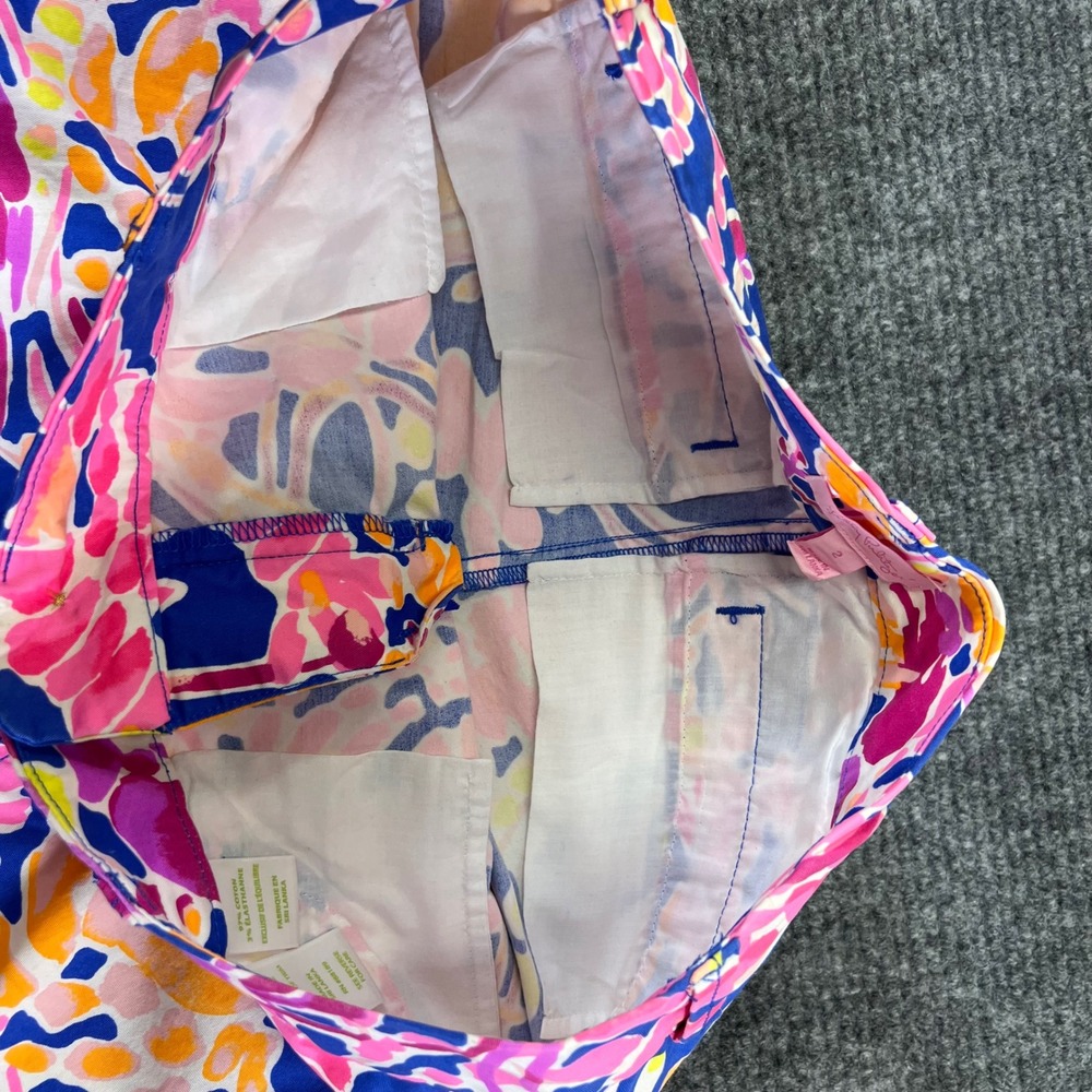 Lilly Pulitzer Lobster Print Skinny Pants Size 2 colorful incognito preppy boho - Picture 5 of 16